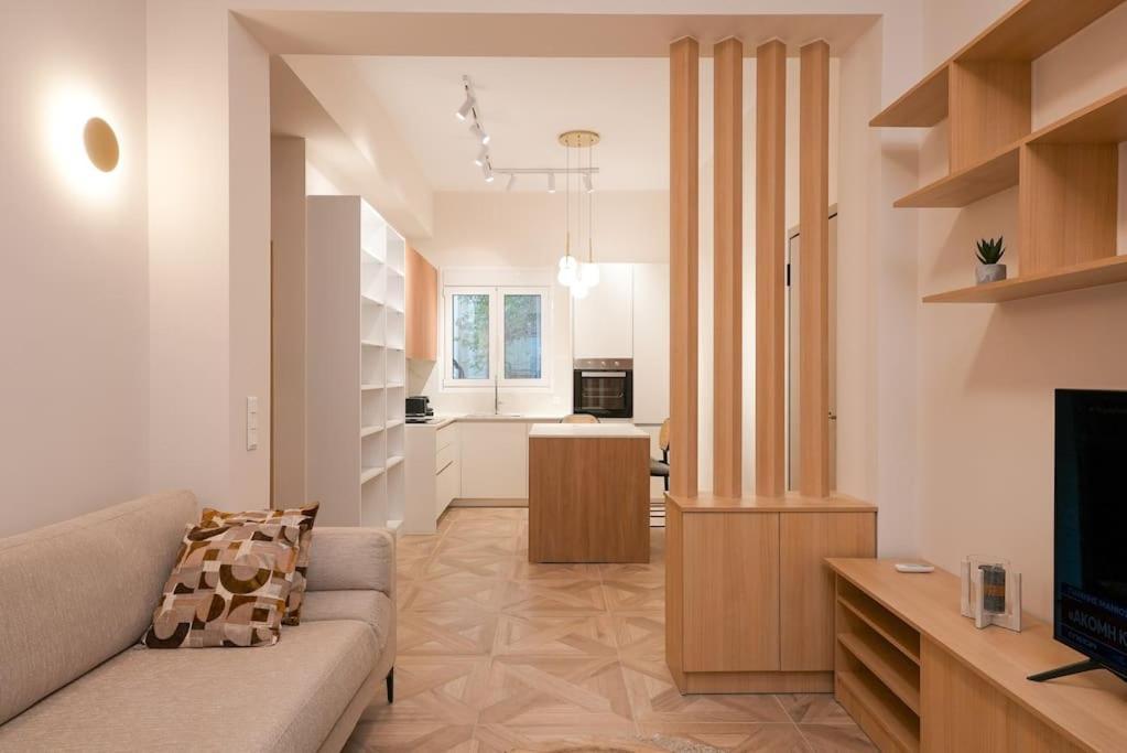Ferienwohnung The Downtown Oasis 4' To Panormou Metro Station Athen Exterior foto